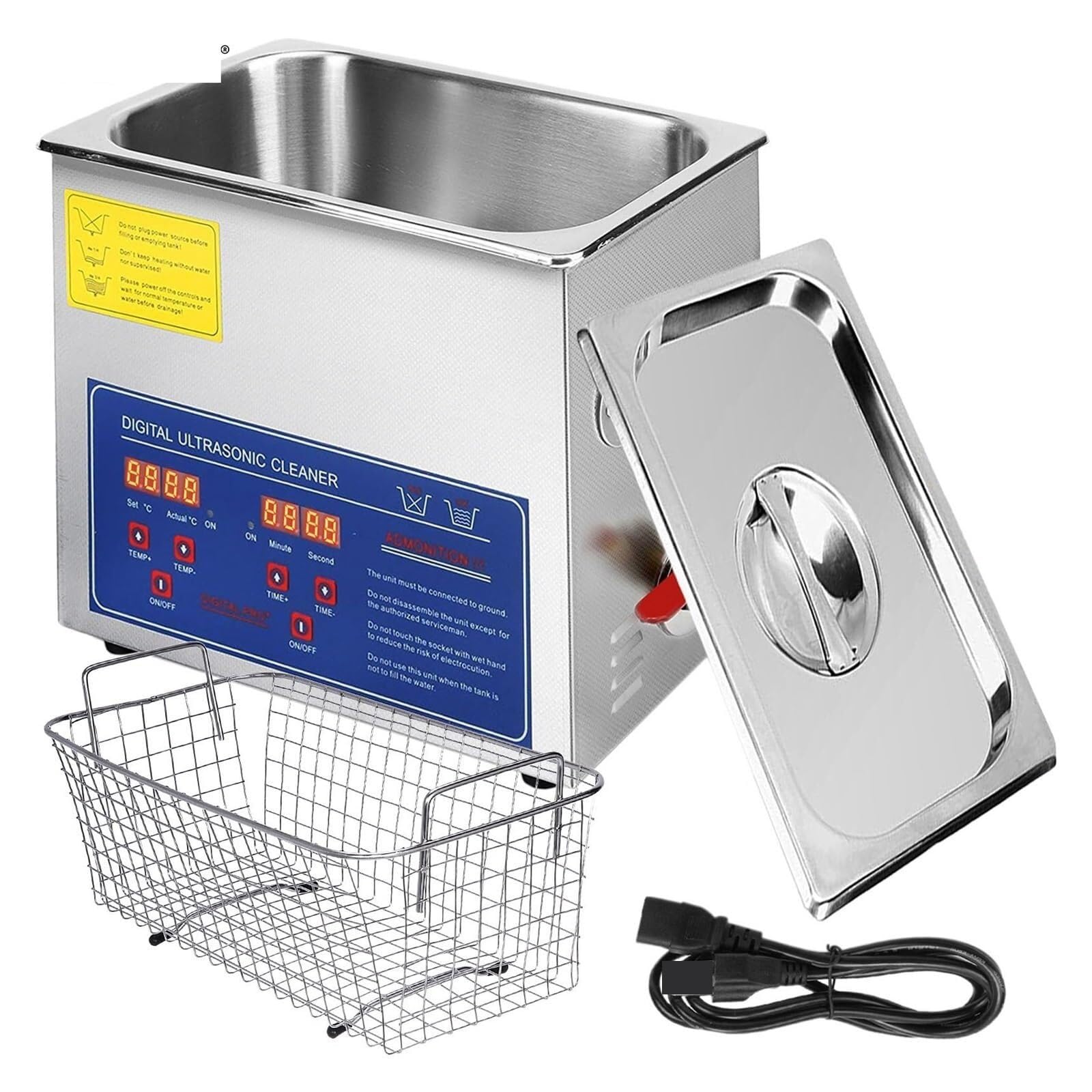 Środek do czyszczenia biżuterii, Urządzenie Do Czyszczenia Ultradźwiękowego 6L Biżuteria 200W Sprzęt Przemysłowy Ze Stali Nierdzewnej Mosiężne Okulary na element