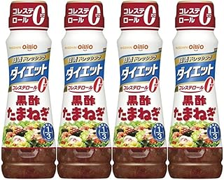 日清オイリオ ドレッシングダイエット黒酢たまねぎ 185ml×4本