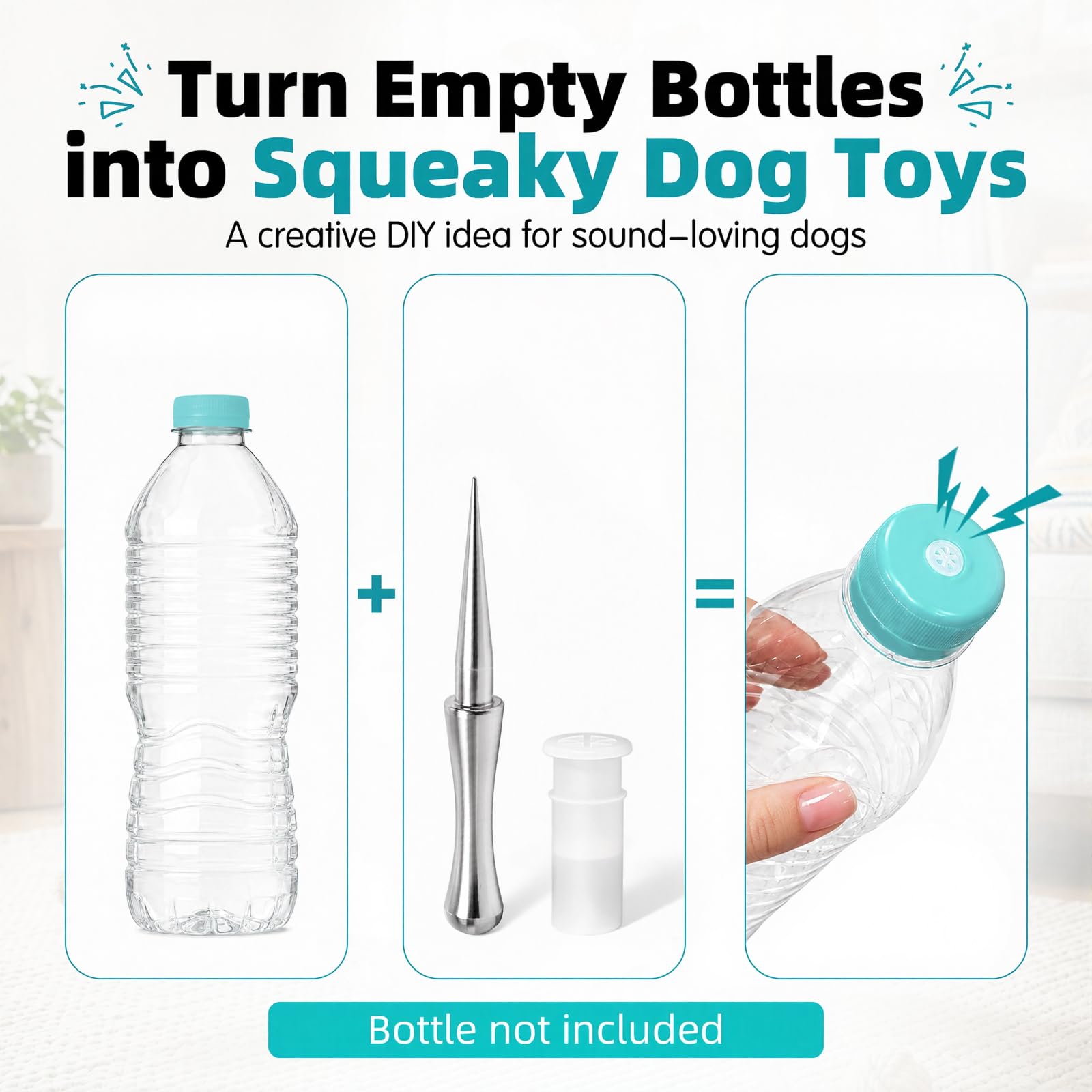 DIY Dog Squeaky Toys - Bottle Cap Squeakers -2 DIY Dog Squeaky Toys - Bottle Cap Squeakers -2
