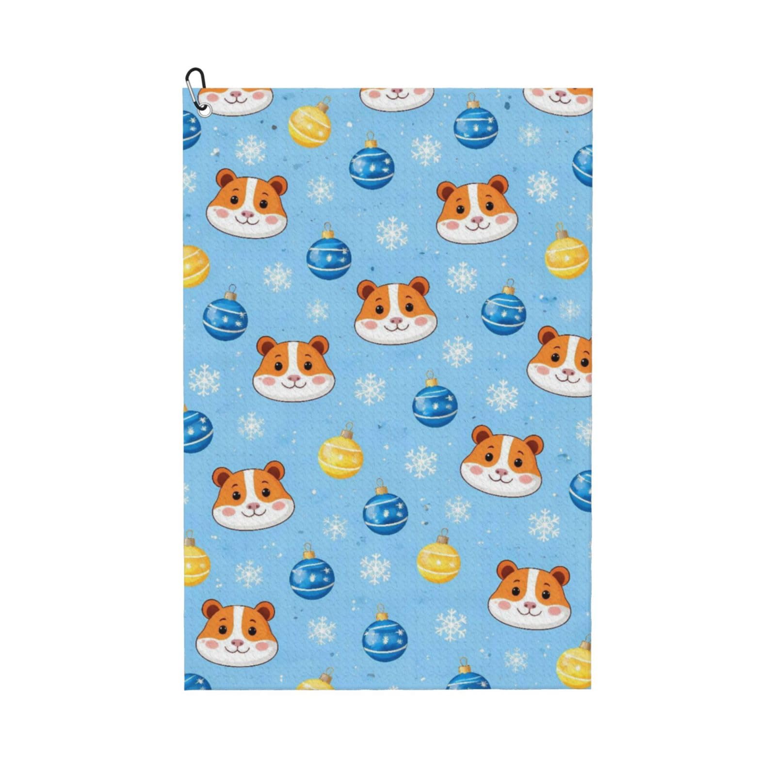 BSDFGSDD Guinea Pig Snowflakes Christmas Golf Towel 24 x 16 inches