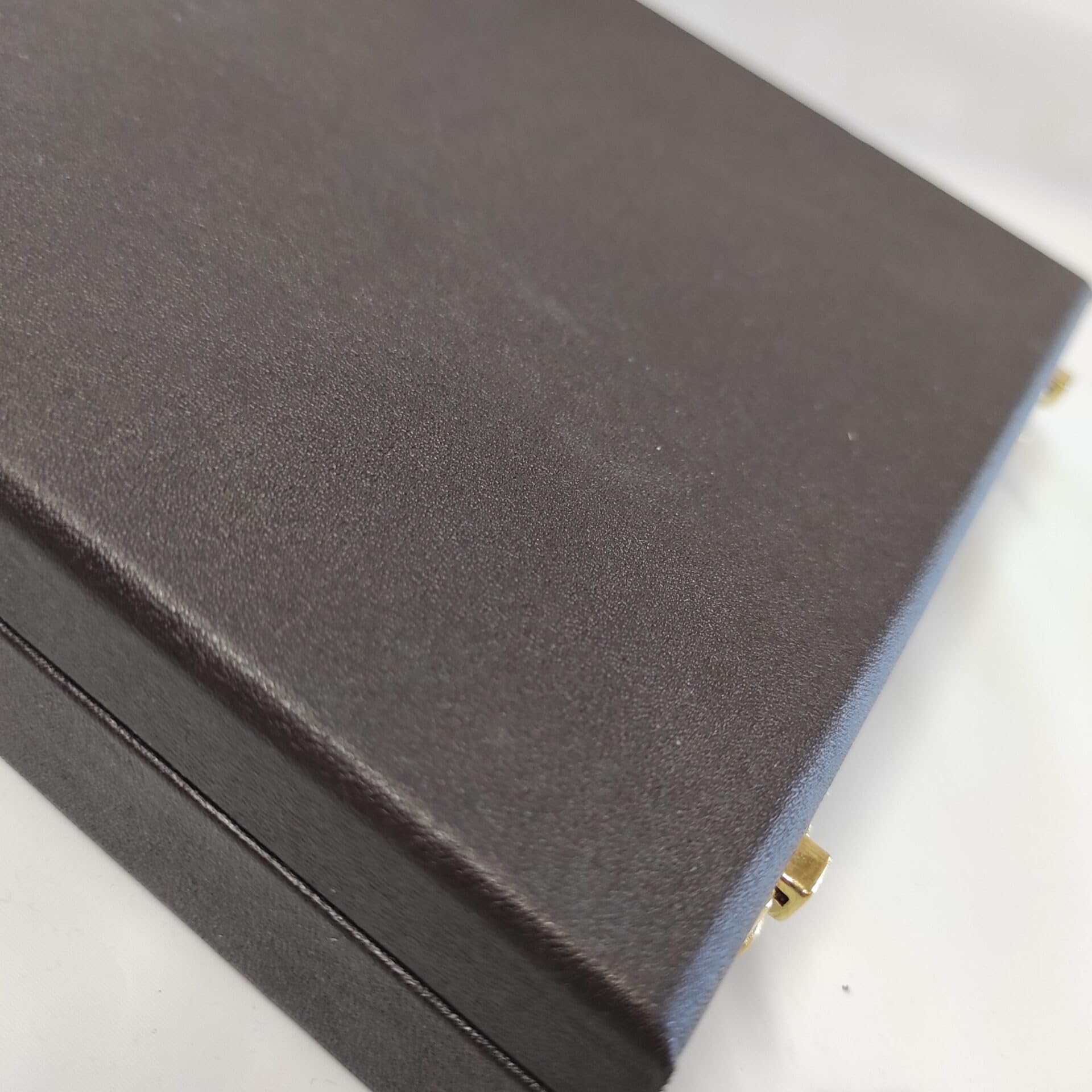 Caja para Monedas con 9 Compartimentos 47x47 mm Polipiel Marrón Estuche Organizador Coleccionista Numismática para Coronas Medallas y Monedas Conmemorativas