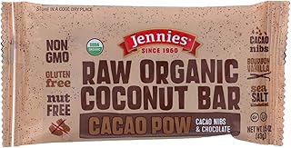 Jennies, Bar, Og2, Cacao Pow Cnut, Pack of 12, Size - 1.5 OZ, Quantity - 1 Case