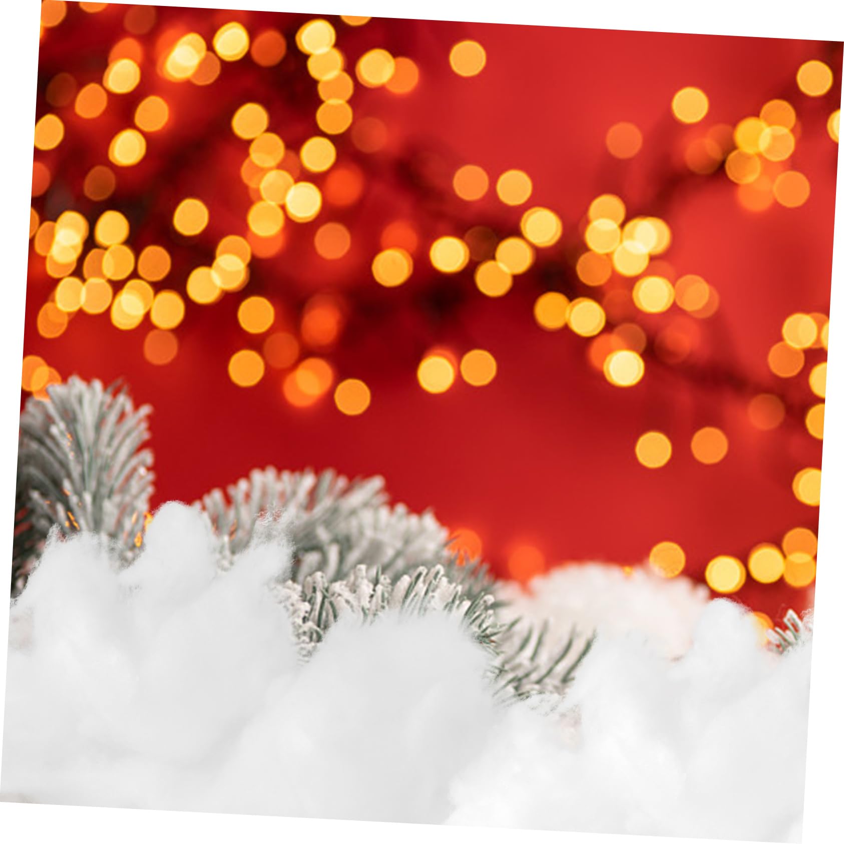 IMIKEYA 4 Pièces 2 Fausse Décoration De Neige Fausse Couverture De Neige Artisanat Paillettes Fausse Neige Fausse Neige pour Les Décorations Farce Souffleuse à Neige Coton Blanche
