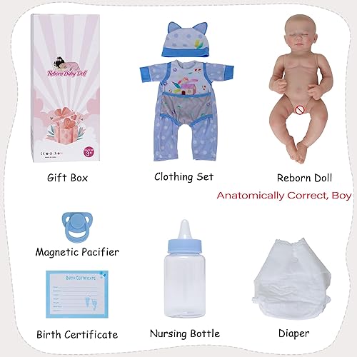 Miniatura 6 de Muñecas realistas de bebé Reborn  Muñeca sonriente realista de 18 pulgadas con cuerpo de vinilo, regalo de Navidadcumpleaños para niños a partir de