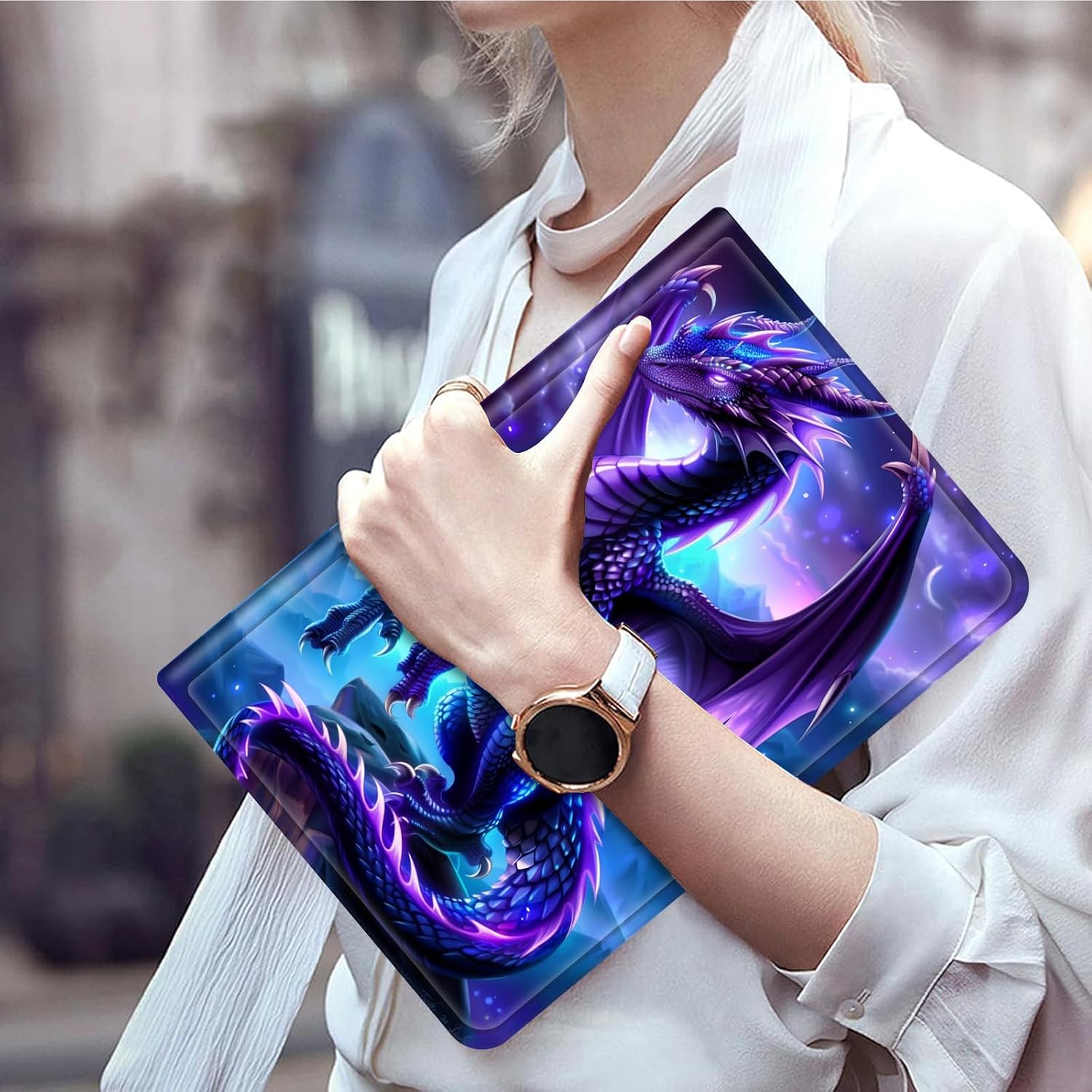 Case for iPad (A16) 11th Generation 11 Inch (2025)/ iPad 10th Generation 10.9 inch 2022,Slim PU Leather Smart Cases Covers with Auto Wake/Sleep-Lovely Dragon