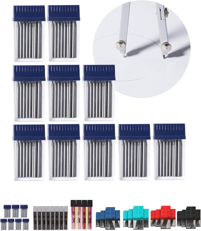 Mr. Pen- Compass Lead, 100pcs Leads, 2mm Lead, Refills Compass for Geometry