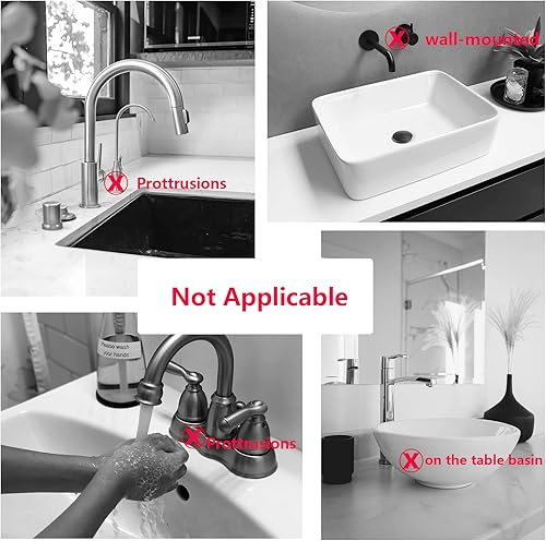 Miniatura 6 de Protector Antisalpicaduras para Fregadero de Cocina Soporte de Esponja para Fregadero de Cocina Mango de Grifo de Silicona Bandeja Colectora de