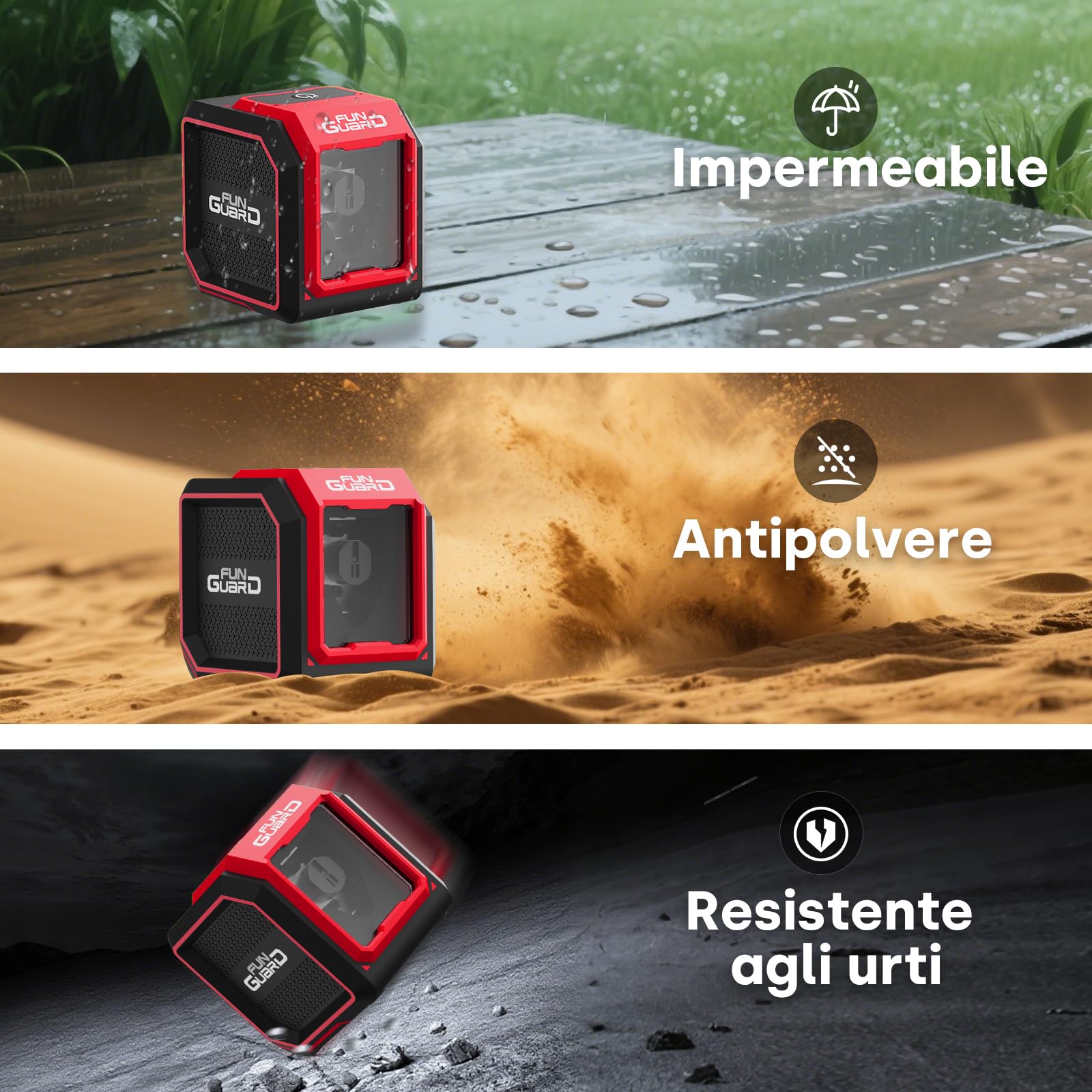 Livella Laser Autolivellante, 20M Rosso Livello Laser Orizzontale e Verticale, 2 x Batteria AA, IP54 per Cantieri, Decorazione per la casa, DIY, Portatile