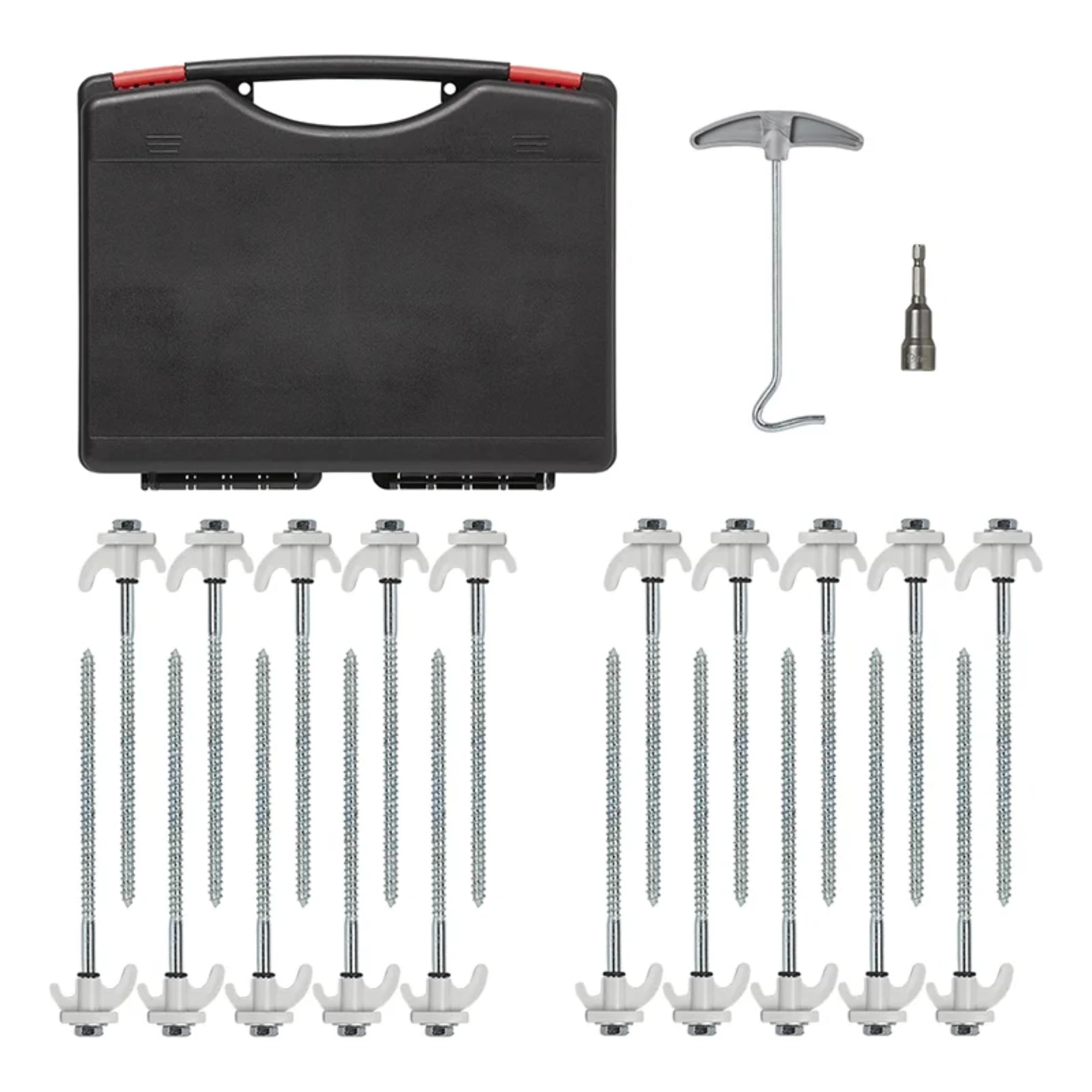 zeltheringe schraubbar ProPlus 20er Set 20cm Metal mit Kunststoff Haken + Adapter im Koffer Sonstiges Power Tools The best pedalboard amps Size:66
