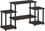 Furinno 11257DBR/BK Turn-N-Tube No Tools Entertainment TV Stands