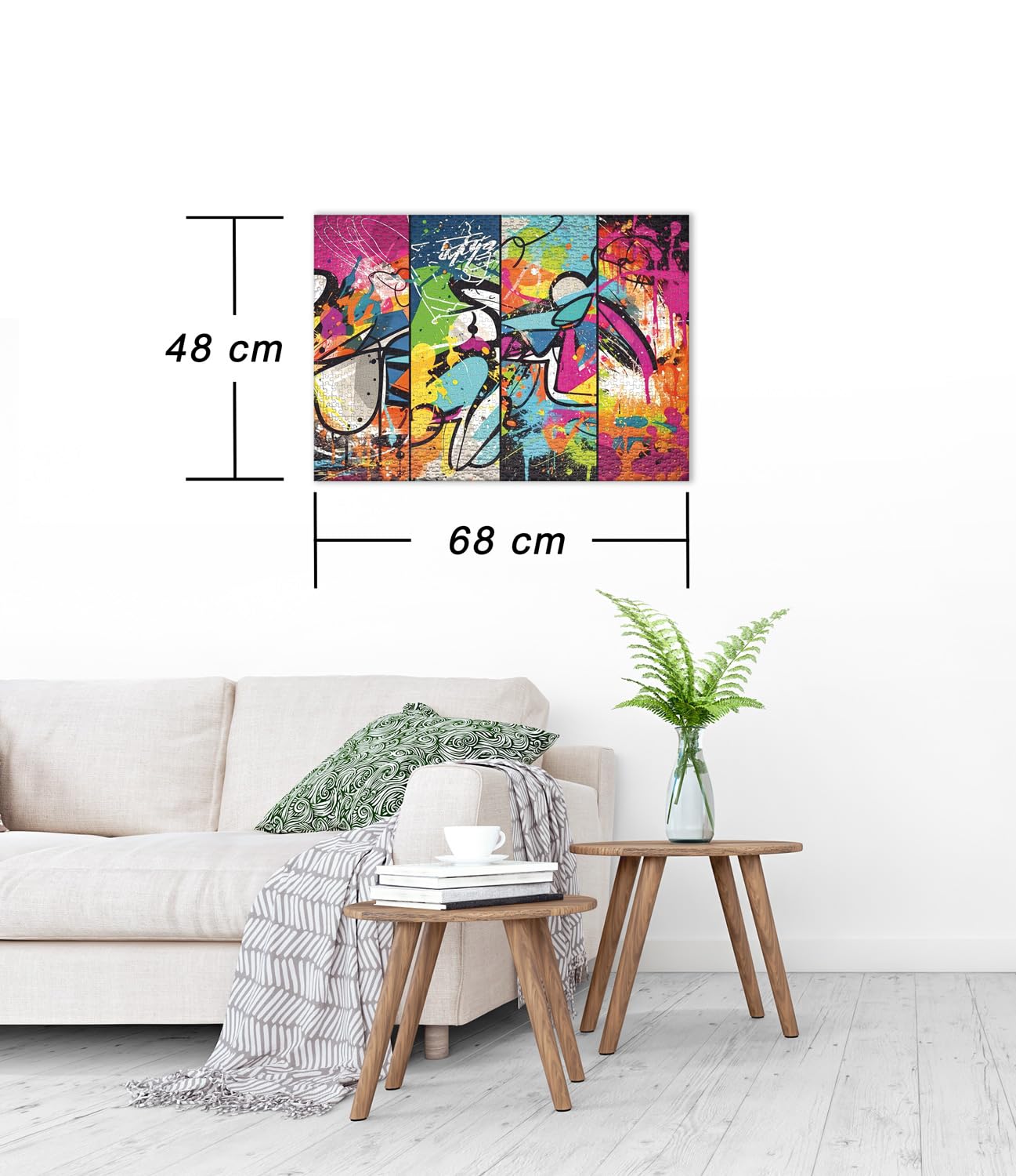 Ulmer Puzzleschmiede, 1000 piece puzzle ‘Graffiti Collage’, puzzle collage with urban art and brightly coloured designs - Image 3