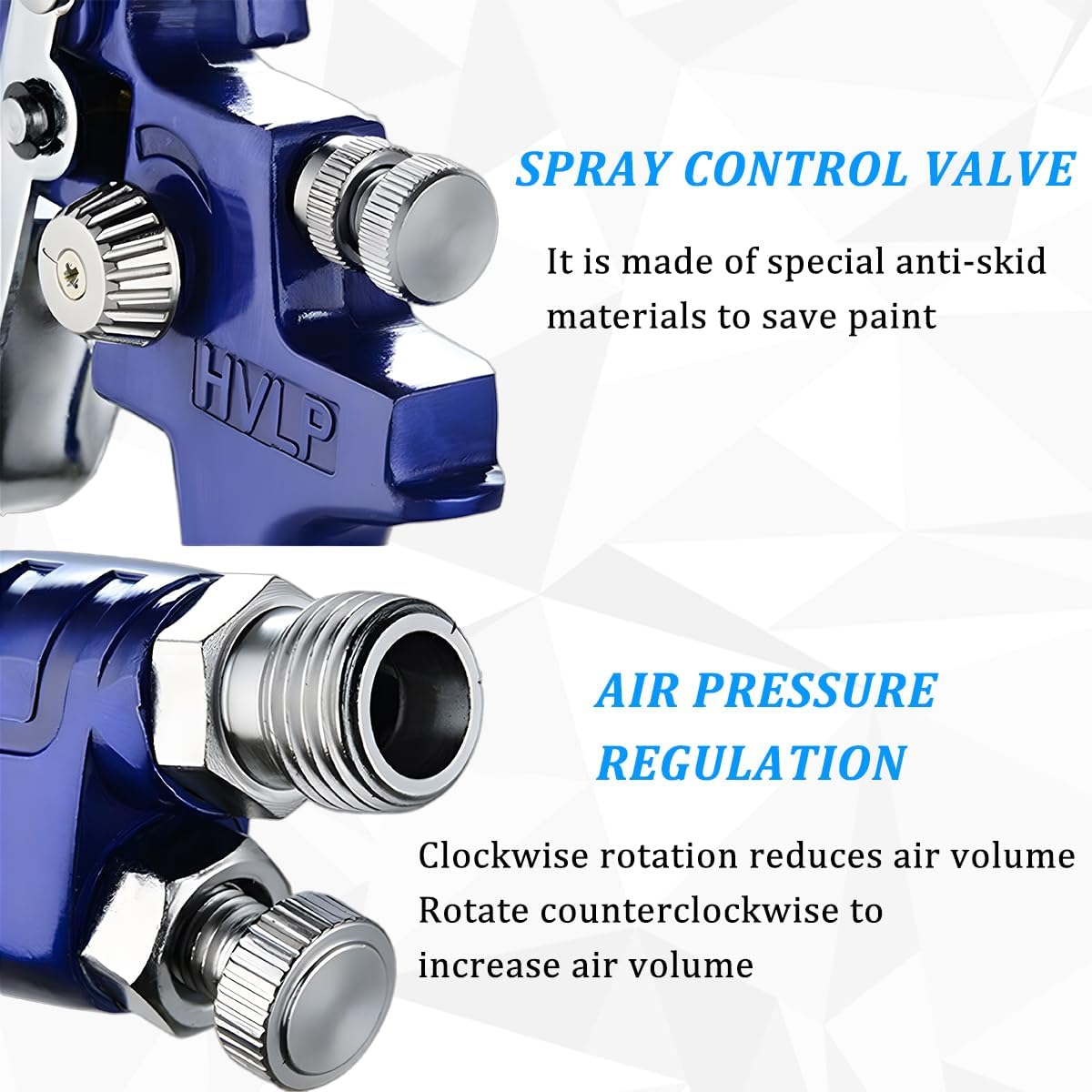 Osilly Car Touch Up Spray Gun with 1 mm Nozzle, Vehicle Spraying Gravity Feed Paint Sprayer Include 125ml Capacity Cup, Auto Air Spray Paint Gun, Universal for Motorhome Automobile Truck (Green)