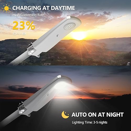 Miniatura 3 de Farolas solares impermeables para exteriores, iluminación de patio al aire libre del atardecer al amanecer con sensor de movimiento, control remoto,