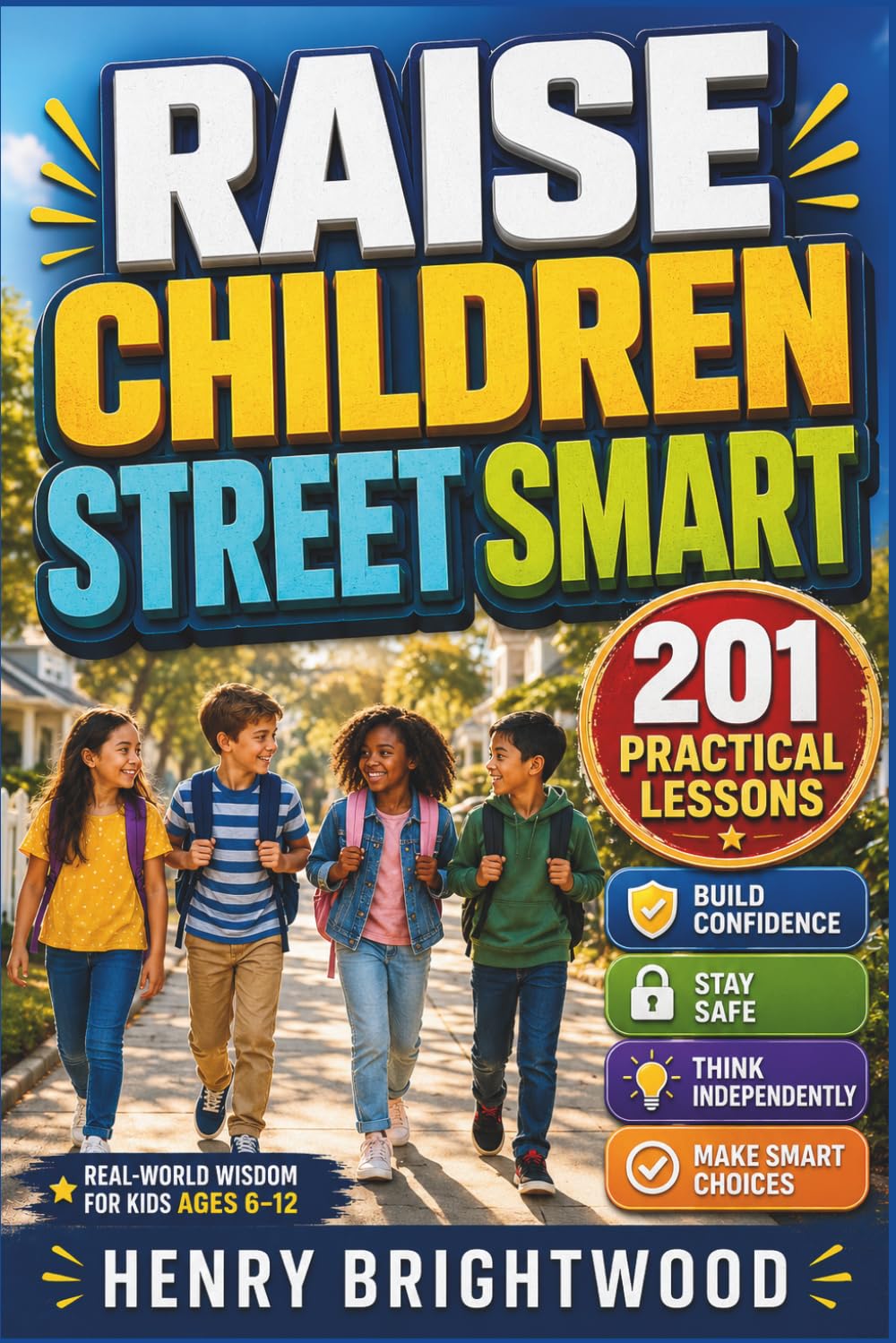 Raise Children Street Smart: 201 Practical Lessons to Help Kids Ages 6–12 Build Confidence, Stay Safe, Think Independently, Solve Problems, and Make Smart Choices