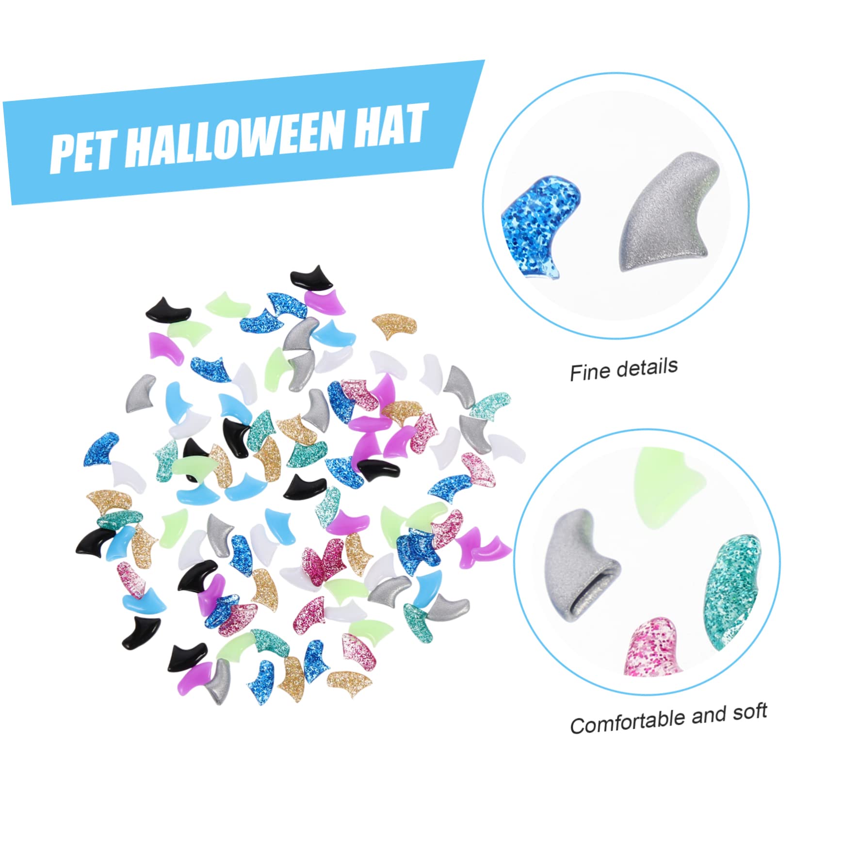 Didiseaon 50 Juegos De Kit De Uñas para Gatos Ropa De Gel De Sílice para Mascotas