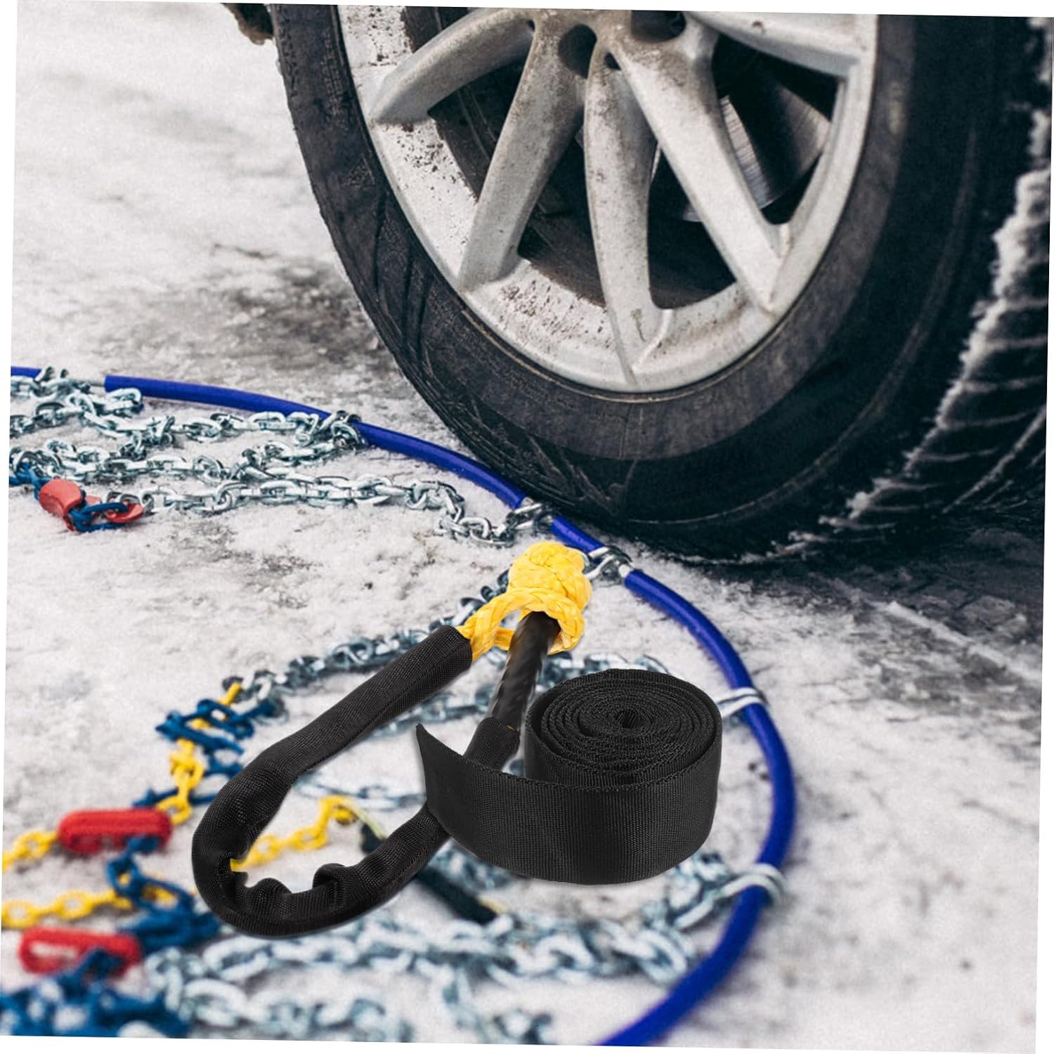 Winch Rope Protector Sleeve Durable Winch Cable Cover Lightweight Easy to Install for Off Road Vehicles Trailers and Boats Wide Long