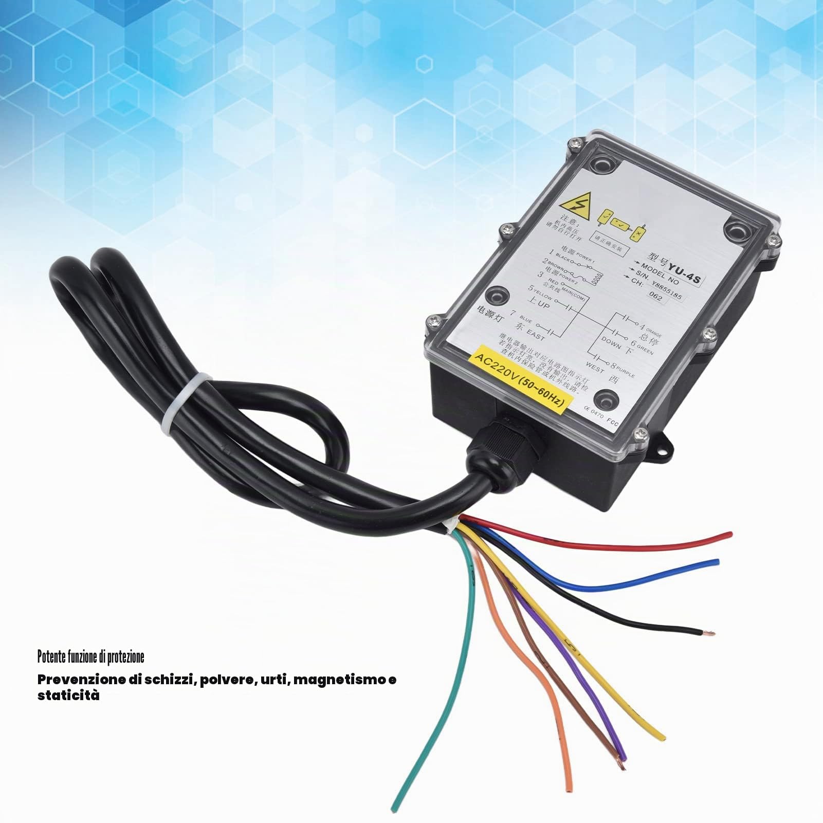 Telecomando per Gru di Sollevamento, Kit Trasmettitore Radiocomando per Paranco Elettrico a Canale Industriale a Maniglia Singola, Telecomando per Gru Senza Fili per Gru di Sollevamento(DC 24V)
