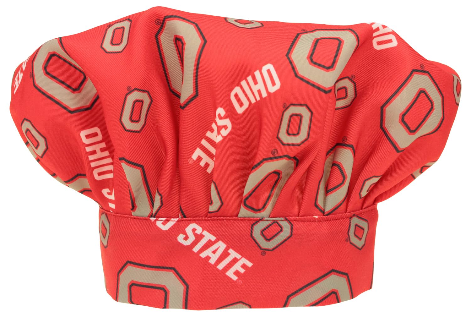 NORTHWEST NCAA 3 Piece Chef Set, Apron, Oven Mitt and Chef Hat Set, Scatter Print, Ohio State Buckeyes