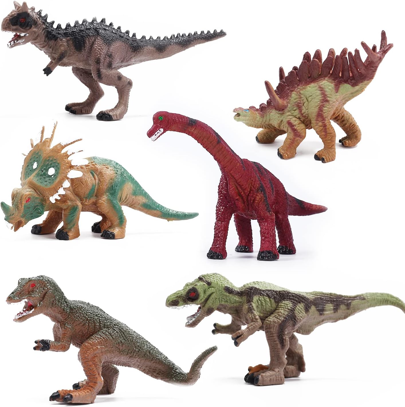 CUTE STONE 12 Pack Filled Easter Eggs with Dinosaurs, Easter Basket Stuffers Easter Party Favors for Kids