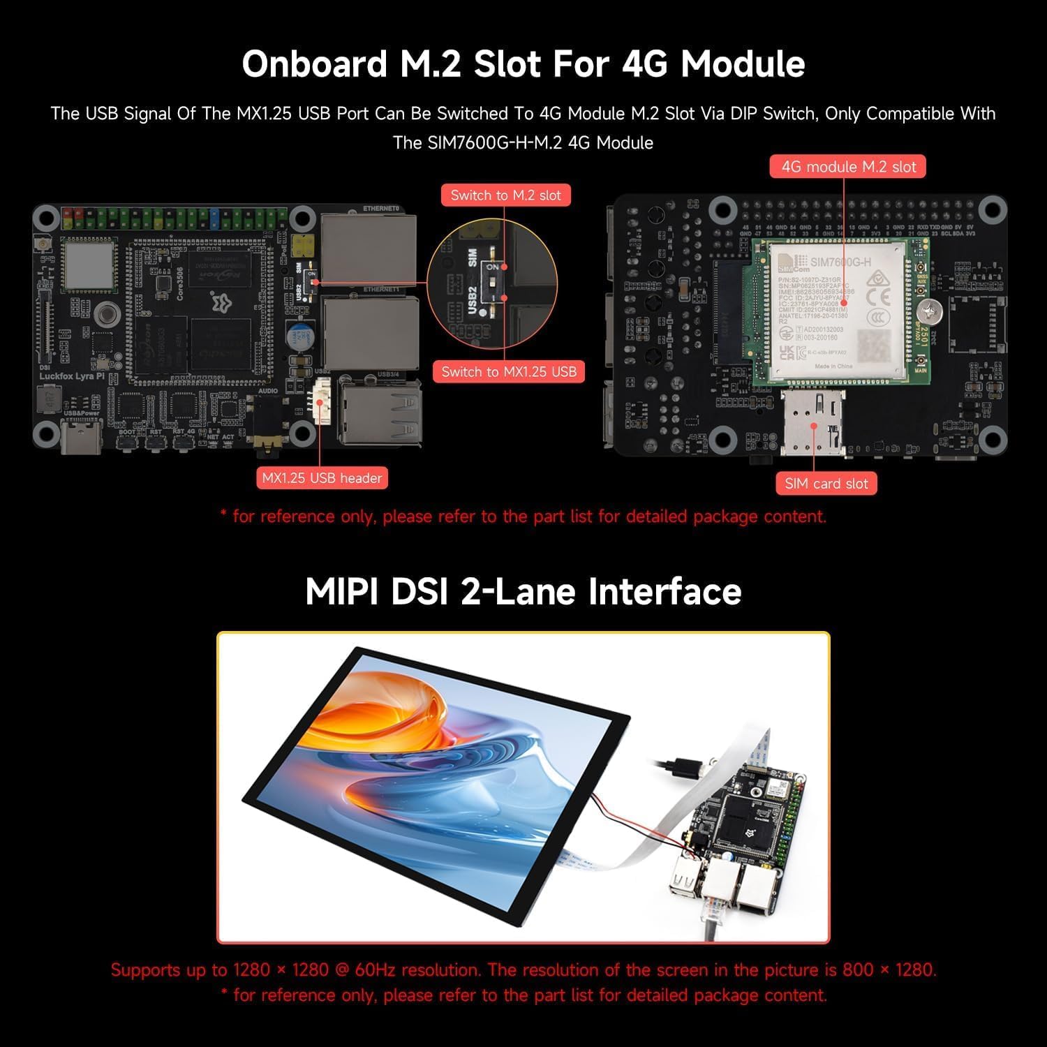 Luckfox Lyra Pi Linux Micro Development Board Based On Luckfox Core3506 Core Board, Integrates Triple-core ARM Cortex-A7 and ARM Cortex-M0 Processors, with Wireless @XYGStudy (Lyra Pi B W)
