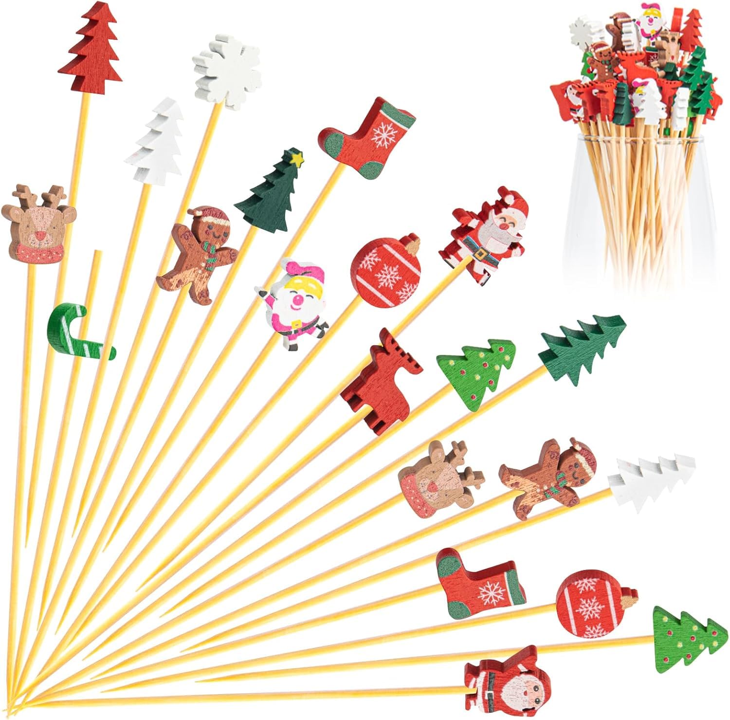 Yoshiky Christmas Cocktail Picks