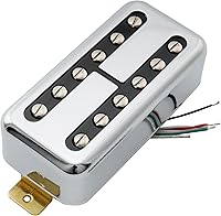 Vista 8 de Artec TVFT-A Filtertron Style Alnico Humbucker - Pastilla de puente para guitarra eléctrica, 5 imanes, 6.5K, cromo
