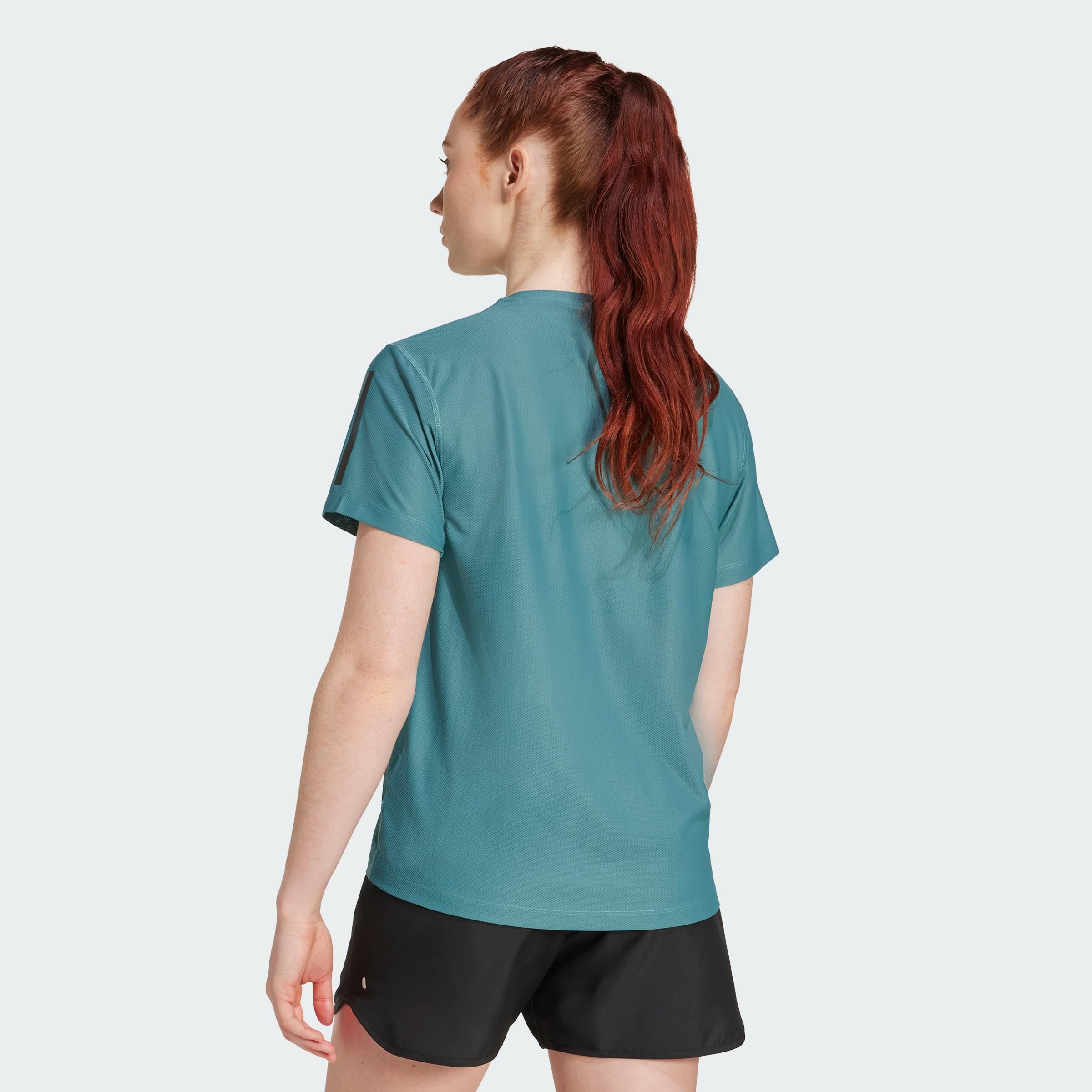 adidas Kobiety Own The Run Base Tee, Preloved Teal, XS
