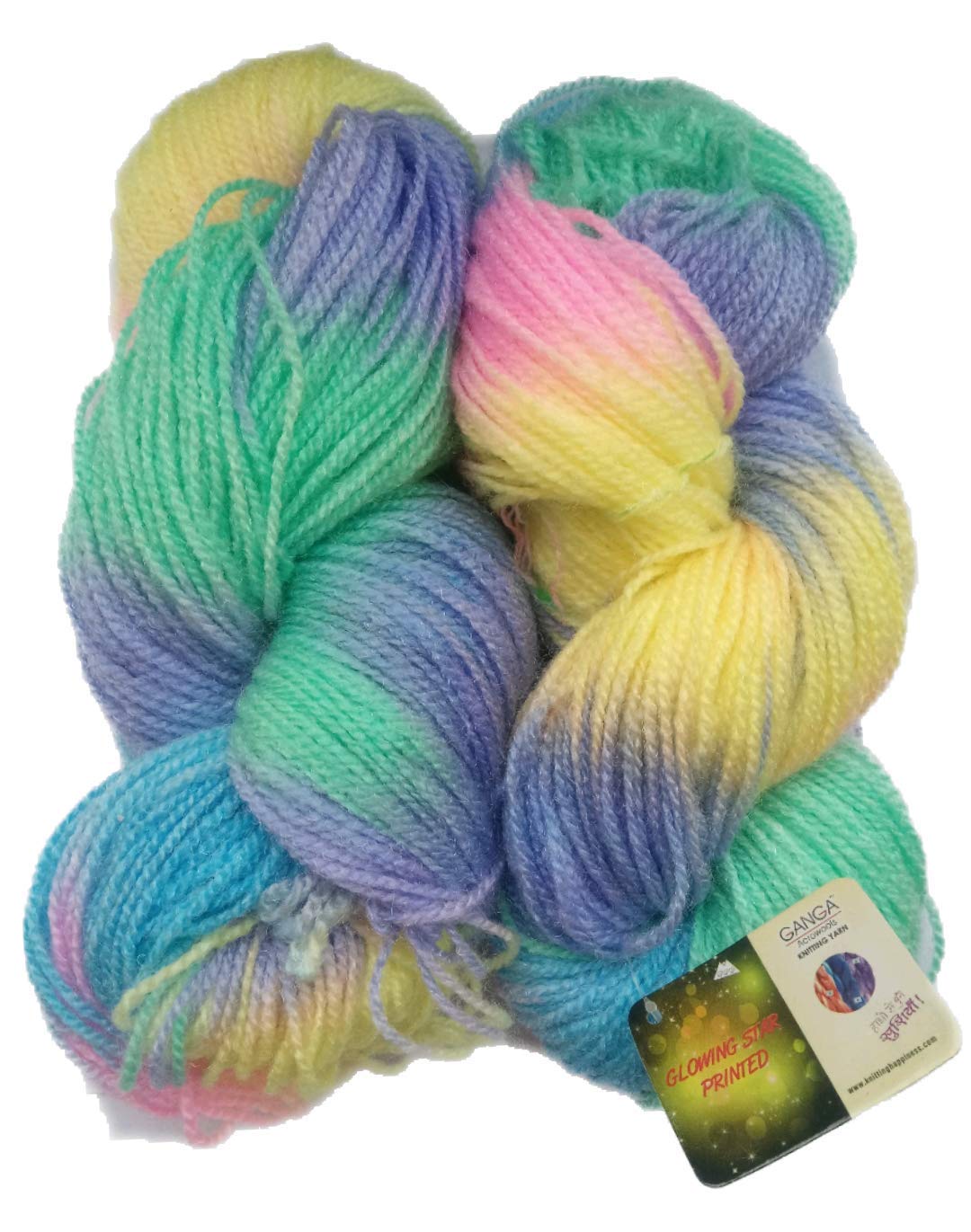 NTGS Ganga Glow Knitting Yarn Wool, Icey Pink 2OO GM Woolen Crochet Yarn Thread,Best Used with Knitting Needles, Crochet Needles,VARDHMAN Wool Yarn for Knitting,Best Woolen Thread.