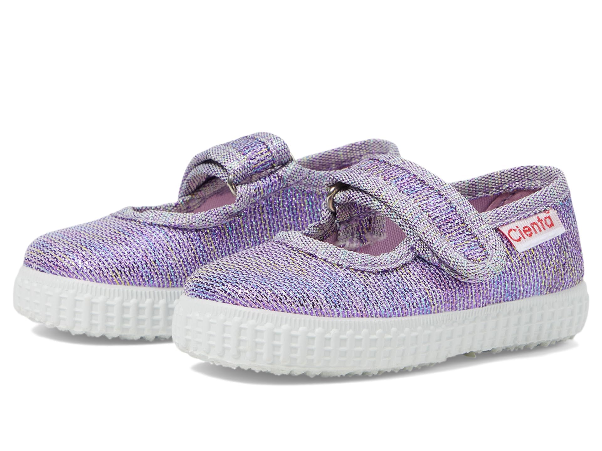 Cienta Kids Shoes Girls 56083 (Infant/Toddler/Little Big Kid) Mary Jane Flat, Purple Unicorn Rainbow, 5