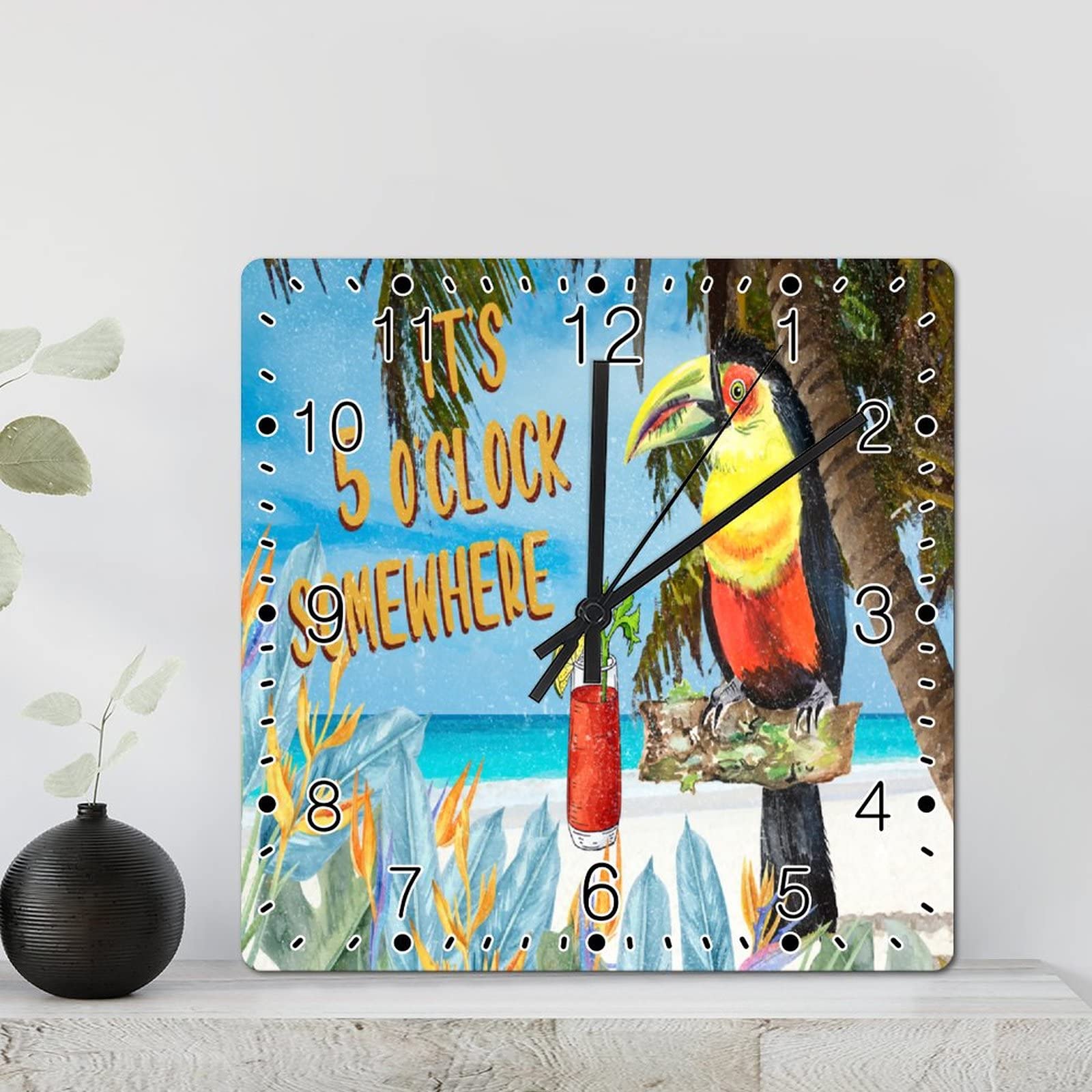 Horloge murale rustique perroquet : égayer une pièce sombre