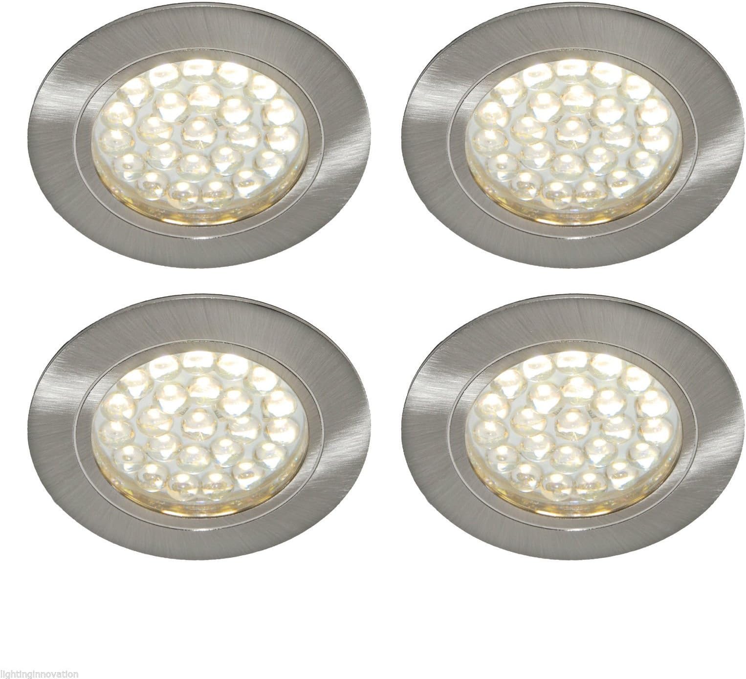 4 x 12V LED SPOTLIGHTS/DOWNLIGHTERS, CAMPERVAN, CARAVAN, MOTORHOME LIGHTING [Energy Class A++]