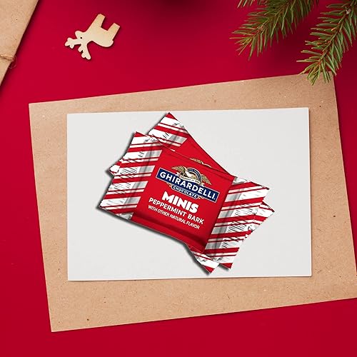 Miniatura 7 de GHIRARDELLI - Minis cuadrados de chocolate con corteza de menta 1 libra capas de chocolate ricas ingredientes de primera calidad cacao de alta