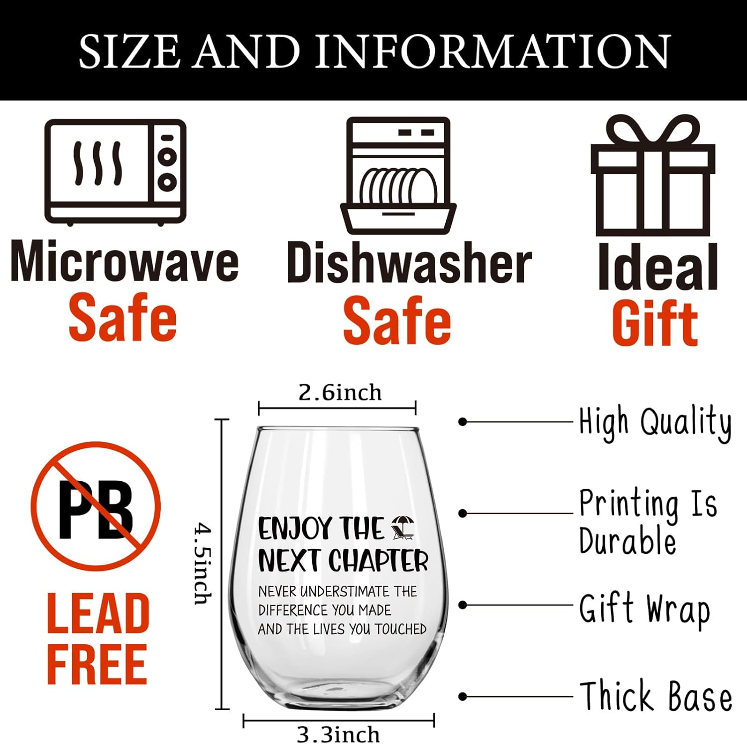 Enjoy the Next Chapter, Retirement Gifts for Him Her 2025,Retirements Wine Glass&Wine Bag,Best Retirement Gifts for Women Men 2025, Coworker, Friend, Teacher, Boss, Sisters, Mom,Dad - Image 2