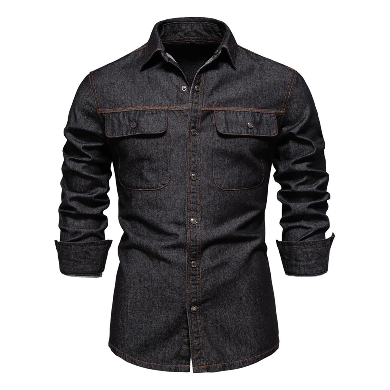 Giacca di Jeans da Uomo, Giacca Primavera Uomo, Denim Vintage Cotone Giacca da Abito Casual Slim Fit Blazer da Abito Formale Monopetto Suit Jacket Giacca a Vento per Capispalla Fotografia Biker Moto