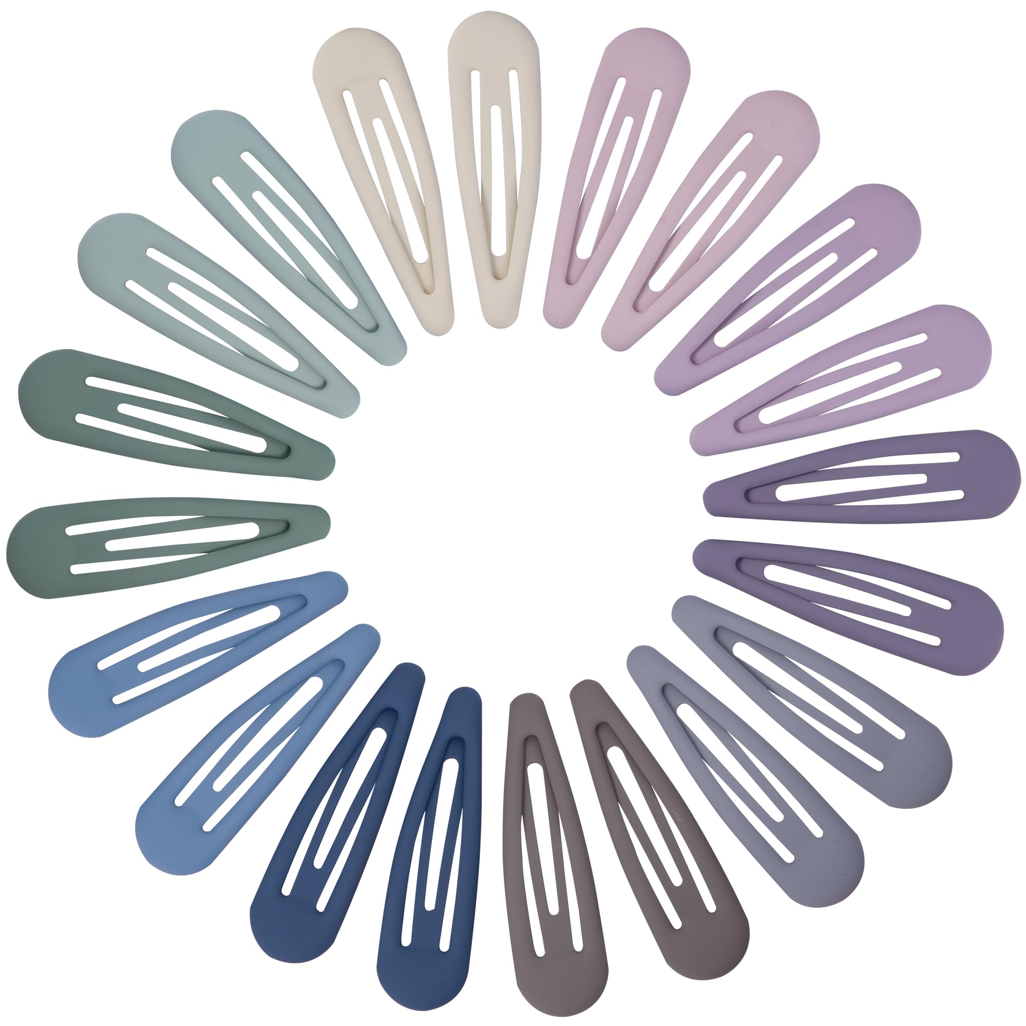 Small Matte Black Hair Barrettes - 20 Pack -17