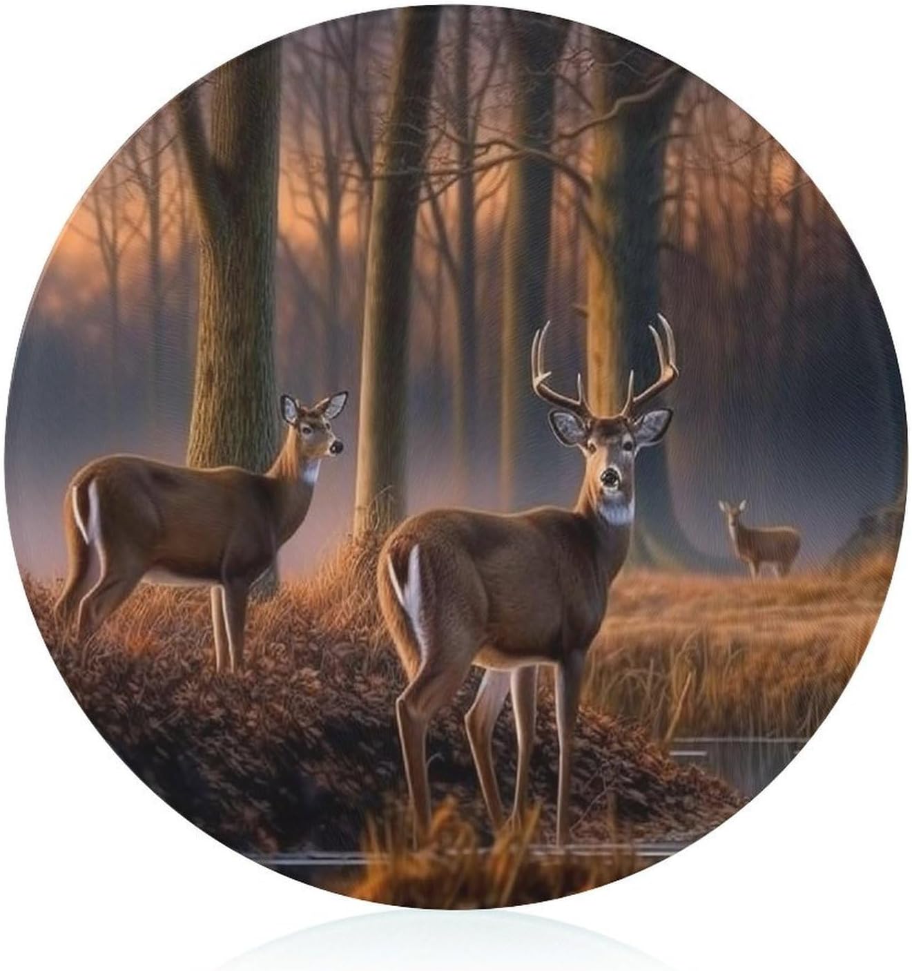 Wild Animal 8" Tempered Glass Cutting Board for Kitchen
