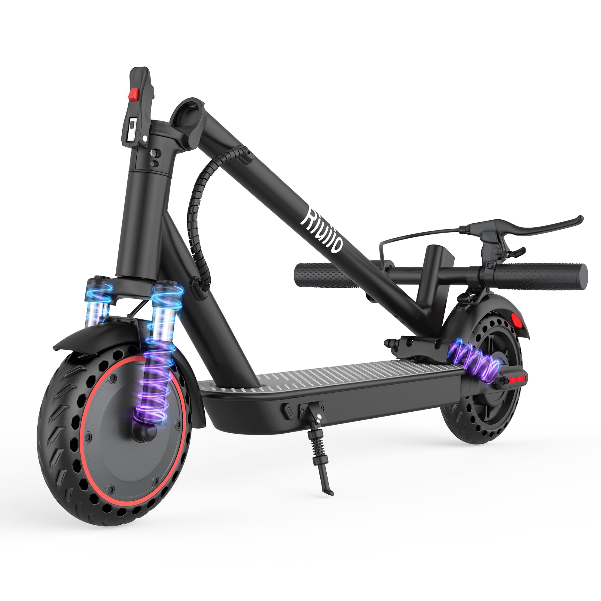 Electric Scooter for Adults with Dual Suspension, 19MPH, 21Miles