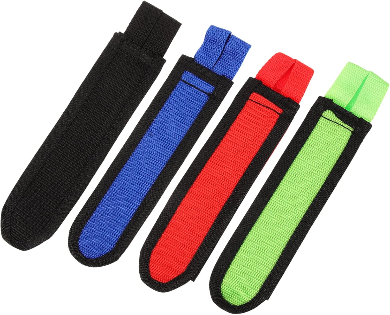 SUPVOX 4pairs Nylon Bike Pedal Straps Toe Straps for Exercise Bikes Slip Design for Secure Fit
