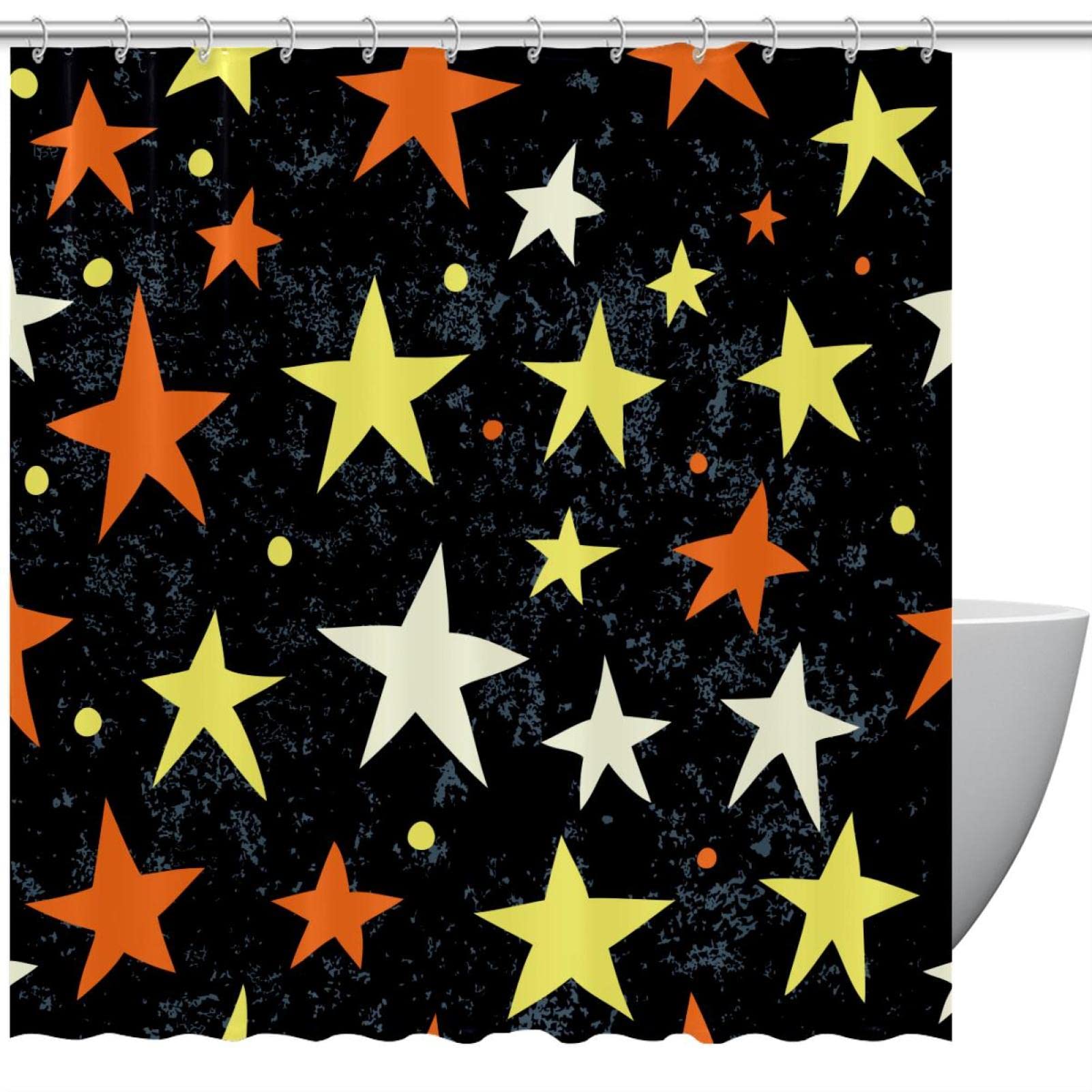 Rideau de douche de Noël 183 x 183 cm avec 12 crochets inclus