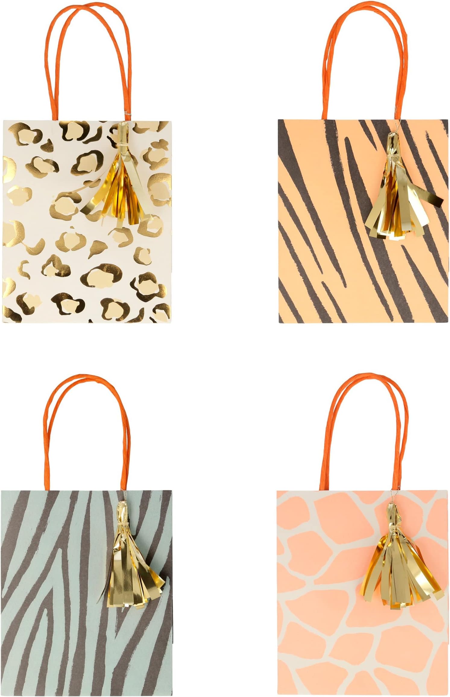 Meri Meri Safari Animal Print Party Bags (Pack of 8)