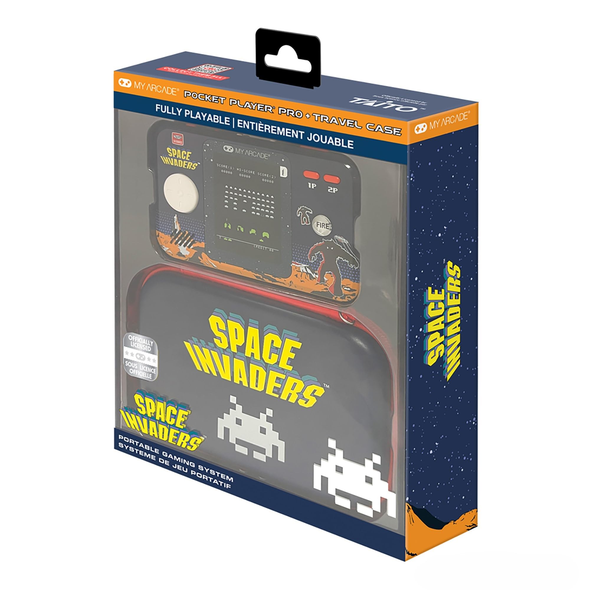 MY ARCADE DGUNL-7150 Space Invaders Pocket Player Pro Système de Jeu Portable avec étui de Transport