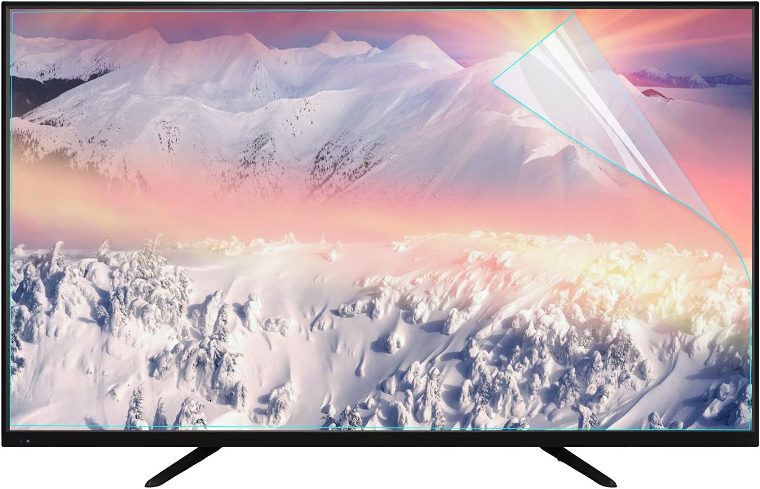 32-75 Inch Monitor Anti Glare Screen Protector for TV/Desktop Computer, Blue Light Blocking Filter, Anti Scratch/Anti-Fingerprint Film,50"(49