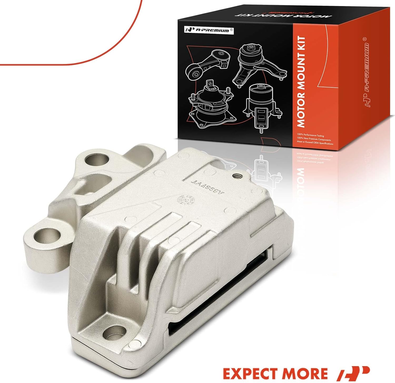 A-Premium Left Transmission Mount Compatible with Jeep Compass 2017-2022, Renegade 2016-2021 & Ram ProMaster City 2018-2022 & Fiat 500X 2017-2018, 2.4L, Driver Side