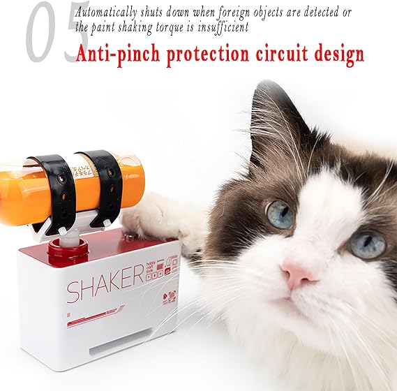 Paint Shaker, Paint Pigment Mixer, Centrifugal Vibration Shaking Design, 2 Working Modes, Compatible with Various Sizes of Paint Bottles, DIY Modeling Paint Tools