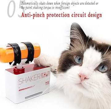 Paint Shaker, Paint Pigment Mixer, Centrifugal Vibration Shaking Design, 2 Working Modes, Compatible with Various Sizes of Paint Bottles, DIY Modeling Paint Tools