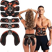 Erysin EMS Abs Stimulator Belt - Full Body Ab Arm Hip Muscle Toner Trainer with 29 Levels for Home Workouts