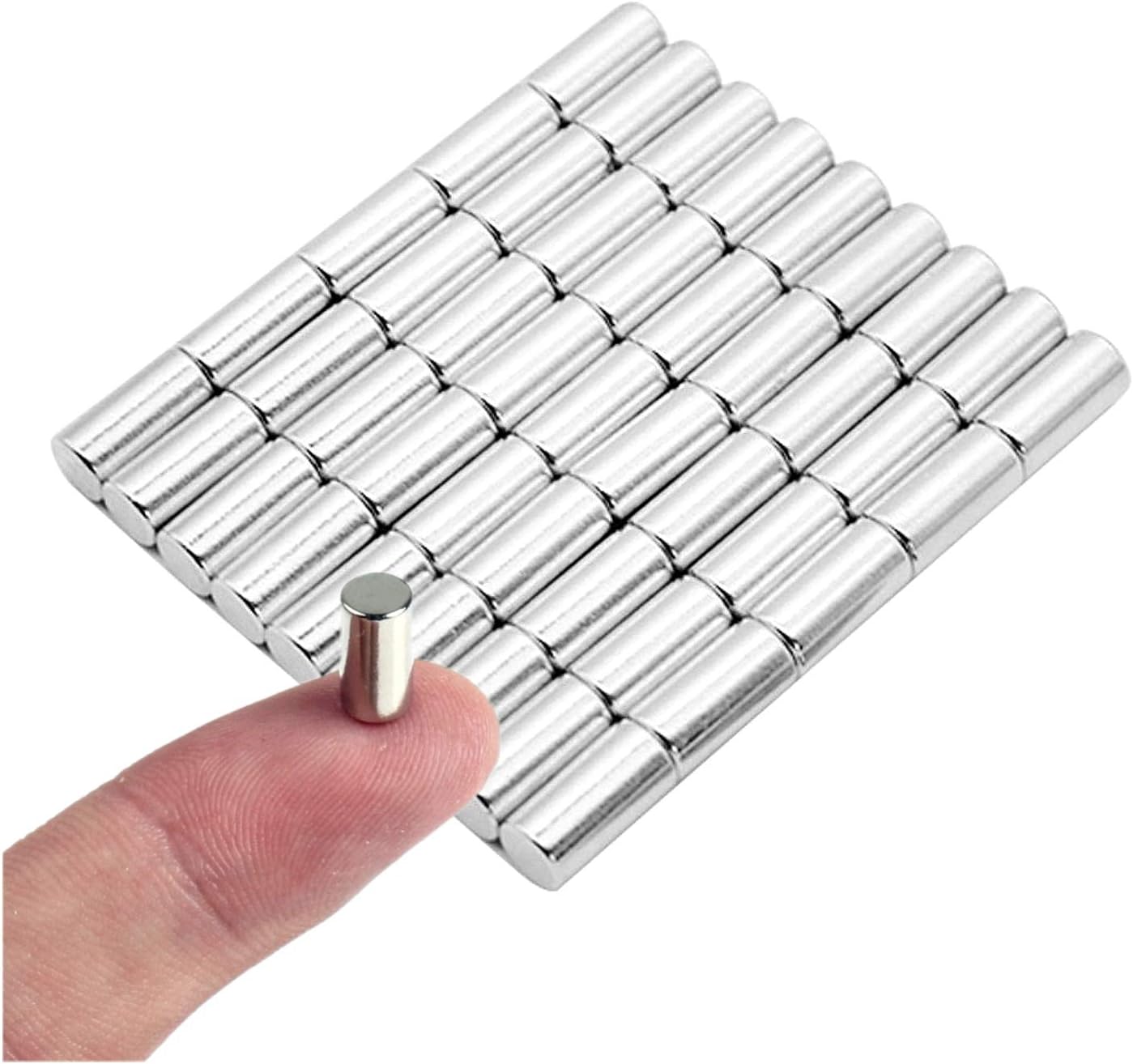Linlinzz44 Pack Small Round Cylinder Magnets for Crafts, Refrigerator, Office, Whiteboard, Fridge, Map