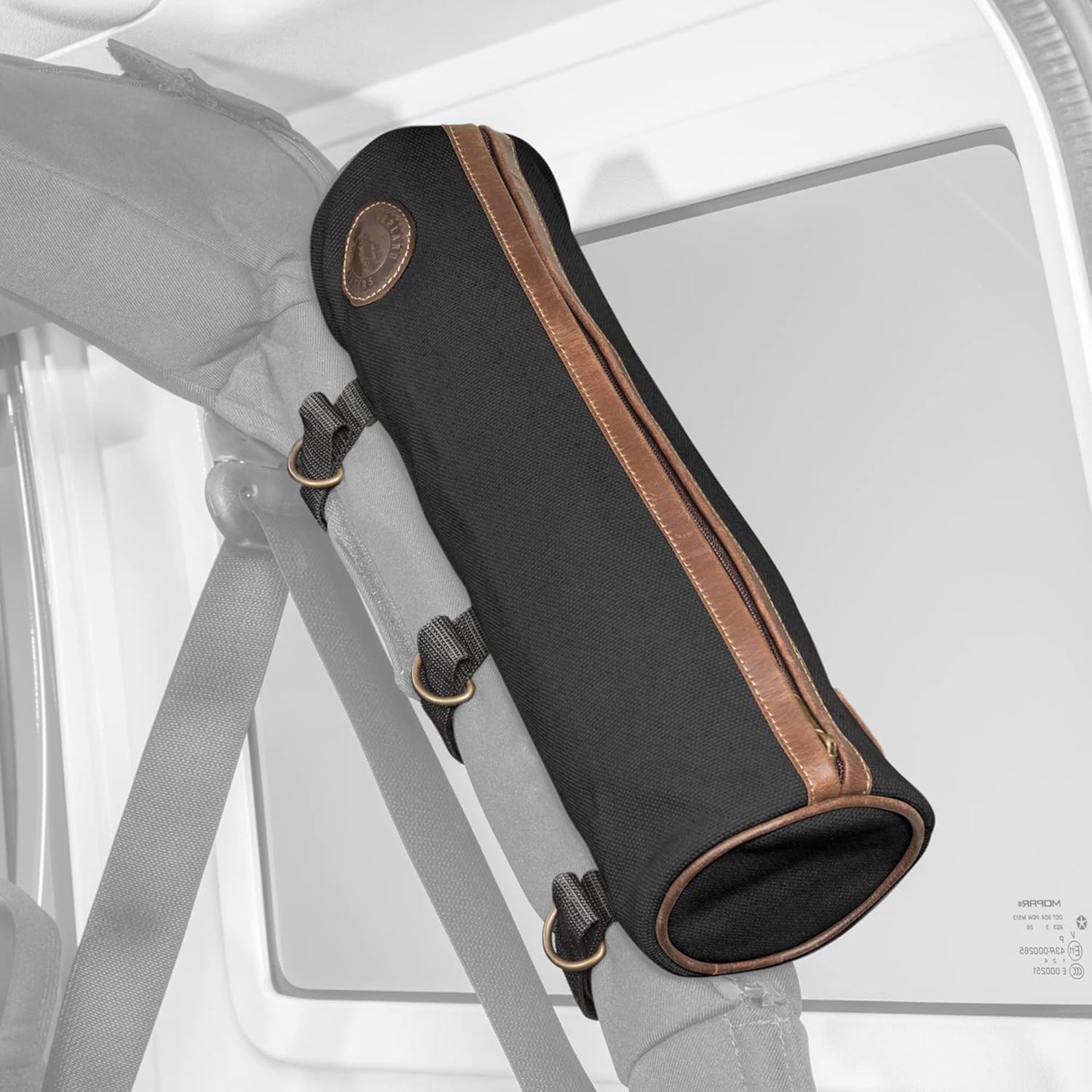 Overland Outfitters Roll Bar Storage Bag, Black - Fits Jeep Wrangler CJ, YJ, TJ, JK, JL and Gladiator JT - 16" x 4.5" Pouch for Organizing Flashlights, Tools, Offroad Gear, First Aid Supplies & More