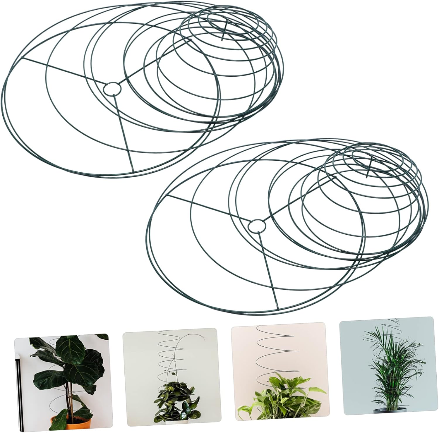 2pcs Spiral Plant Support Cage for Tomatoes Plant Display Rack for Climbing Vegetables and Flowers Sturdy Garden Support for Peas and Vines