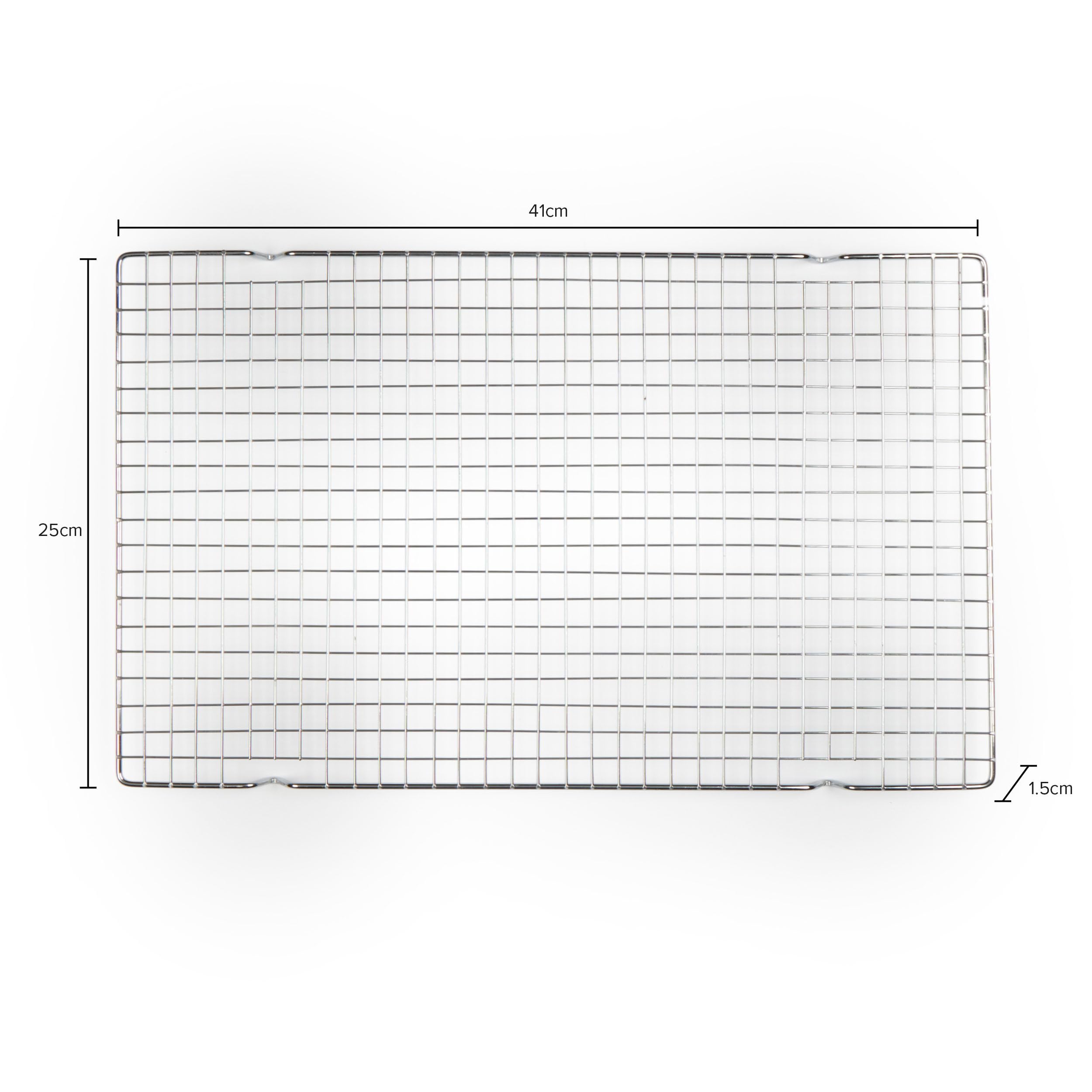 Salter Bakes Griglia di Raffreddamento – Griglia da Forno in Filo di Acciaio al Carbonio da 41 cm, Design Rialzato Facile da Pulire per un Flusso d'Aria Uniforme, per Torte, Pasticcini e Biscotti
